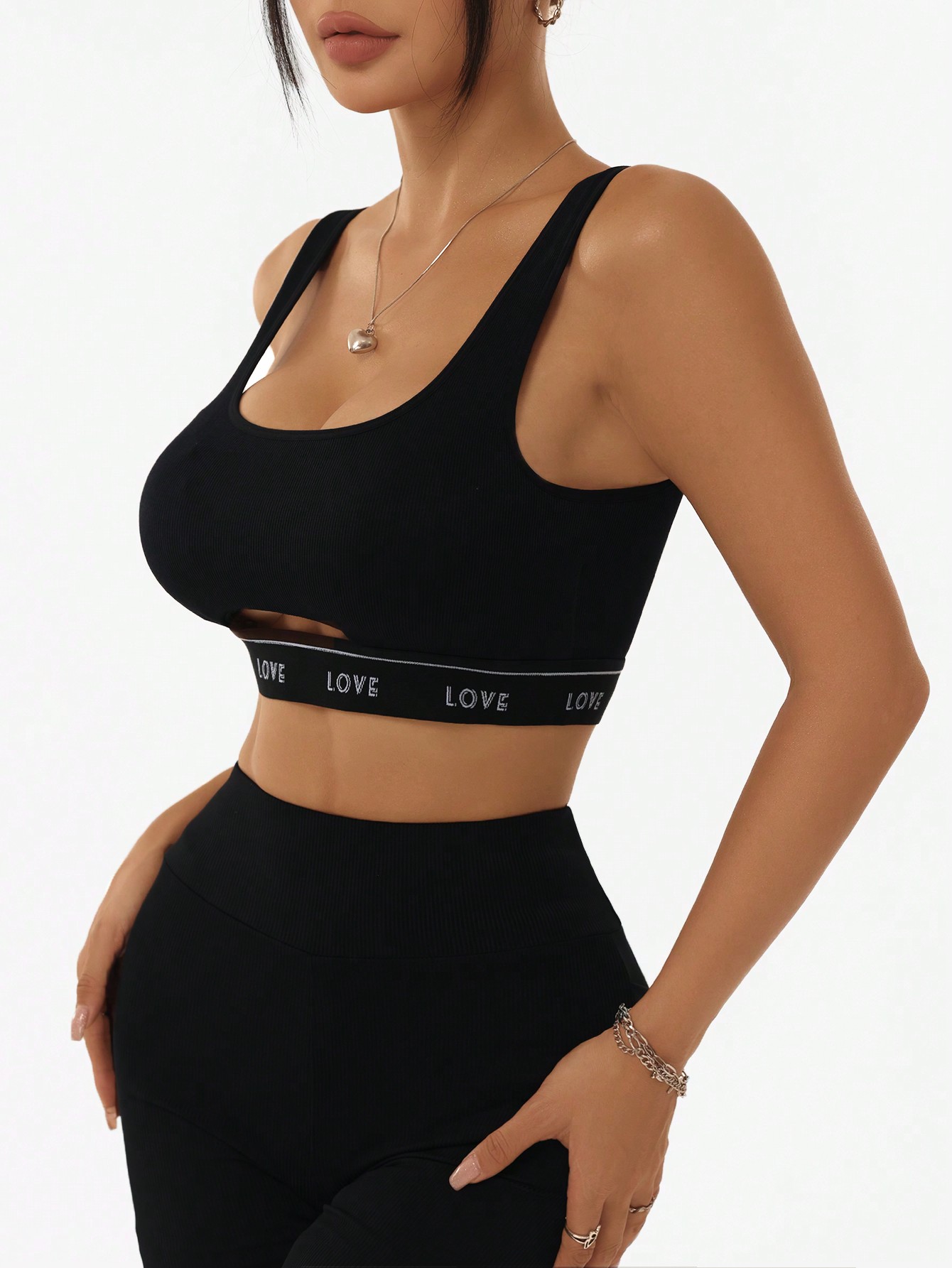 Women Ribbed U Neck Sports Bra - Tank Top Ribbed 리뷰 및 가격