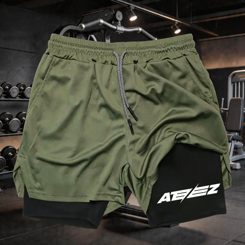 Cross Print 2 in 1 Workout Run - Compression Shorts Athletes 리뷰 및 가격