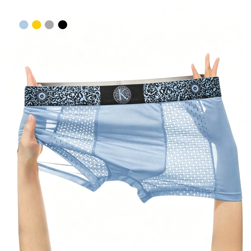 Men's Cool Ice Silk Mesh Boxer - Mesh Sport Boxer 리뷰 및 가격
