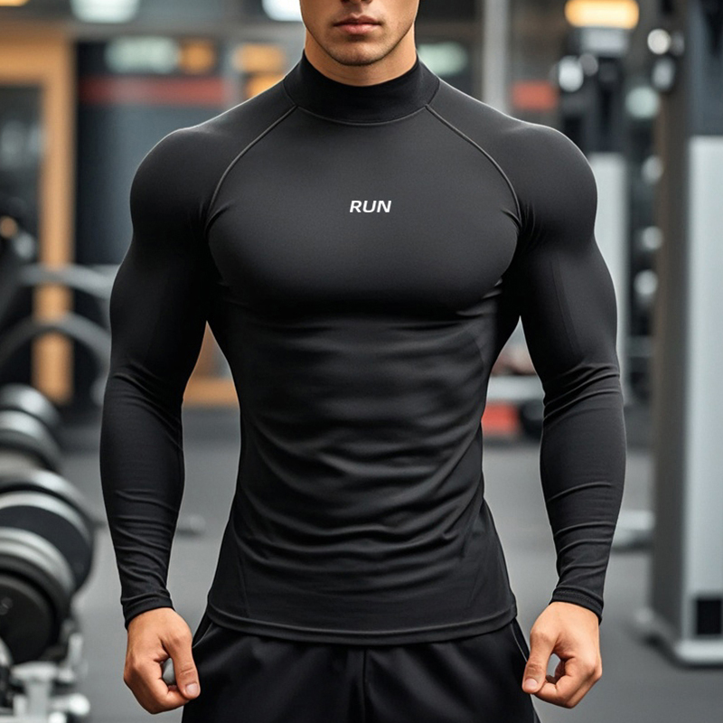 Men's Running Turtleneck Quick - T Shirt Tight Fit 리뷰 및 가격