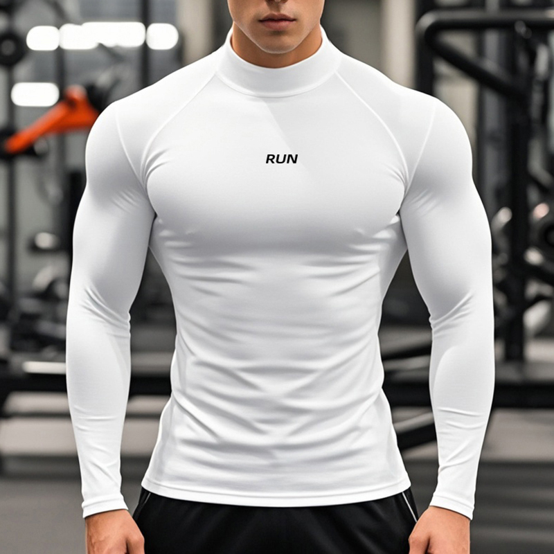 Men's Running Turtleneck Quick - T Shirt Tight Fit 리뷰 및 가격