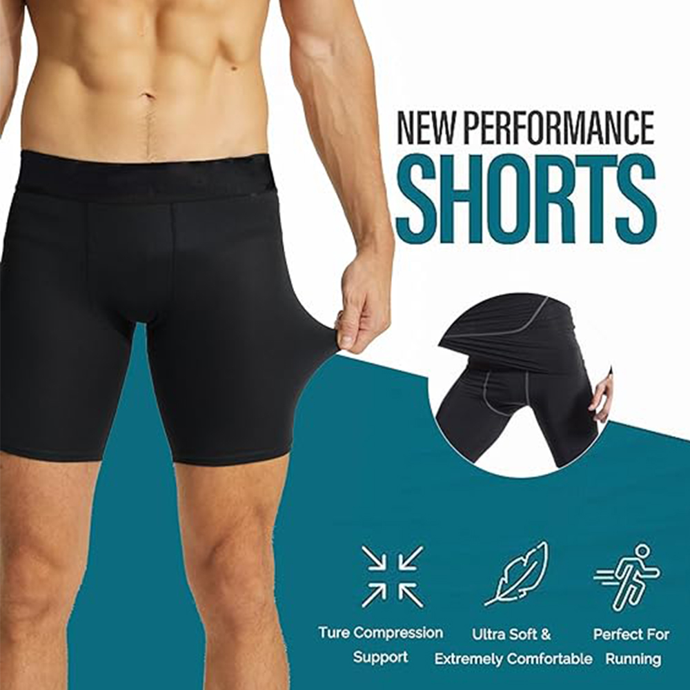 3 Pack Compression Shorts Men  - Compression Shorts Athletes 리뷰 및 가격