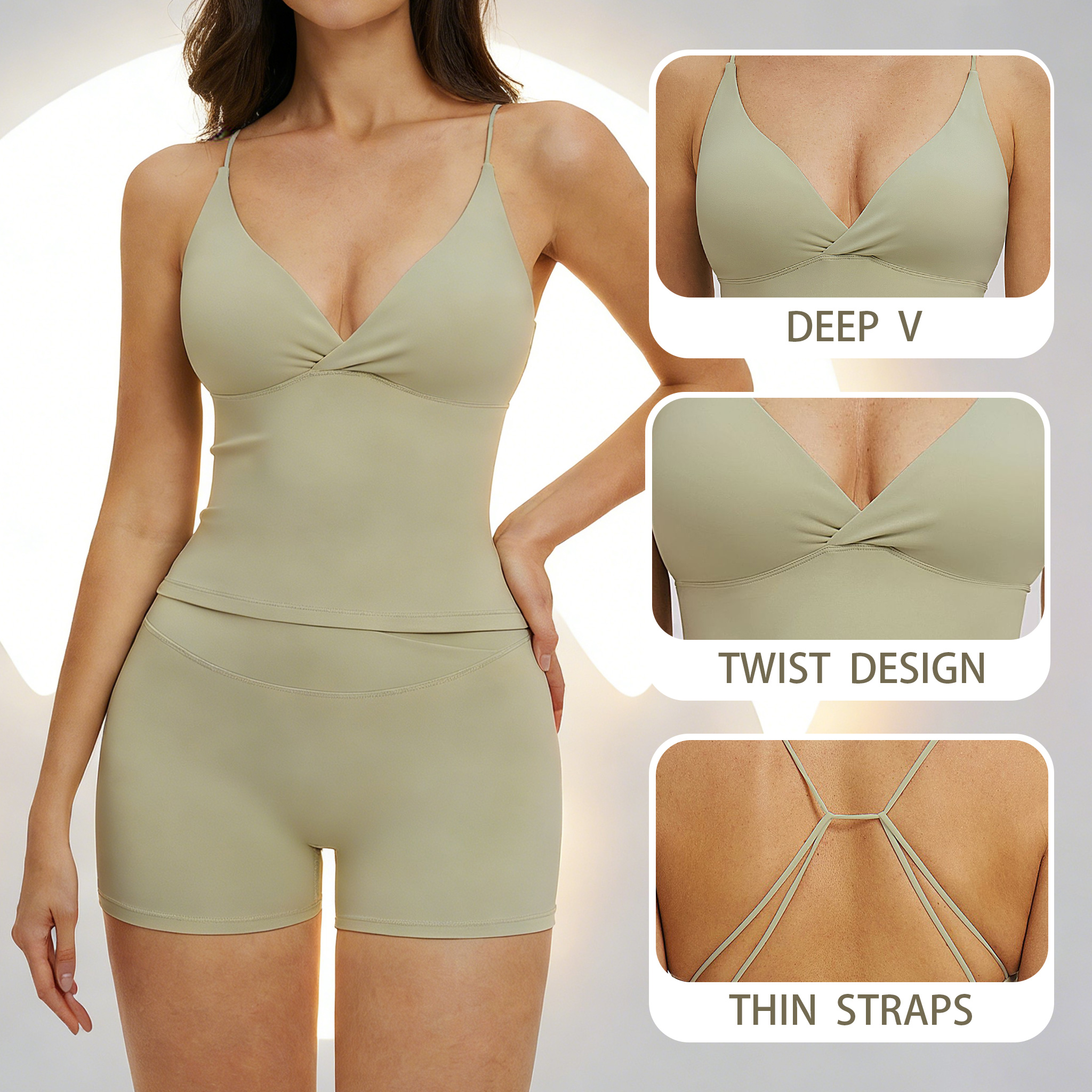 Yoga Tank Top with Pads Backle - Suspender Tank Top 리뷰 및 가격