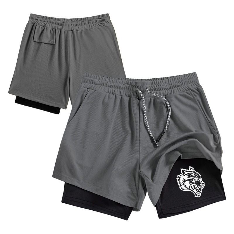 Streetwear Men's Double Layer  - Compression Shorts Athletes 리뷰 및 가격