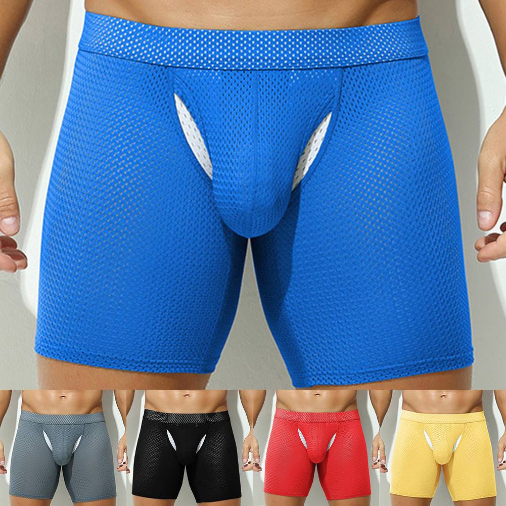 Sexy Lingerie Mens Mesh Underw - Long Leg Trunk Men 리뷰 및 가격