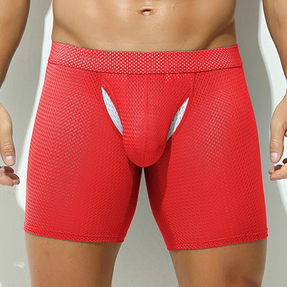 Sexy Lingerie Mens Mesh Underw - Long Leg Trunk Men 리뷰 및 가격