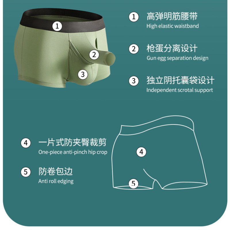 Bamboo Fiber Boxers Shorts Men - Bamboo Fiber Trunk 리뷰 및 가격
