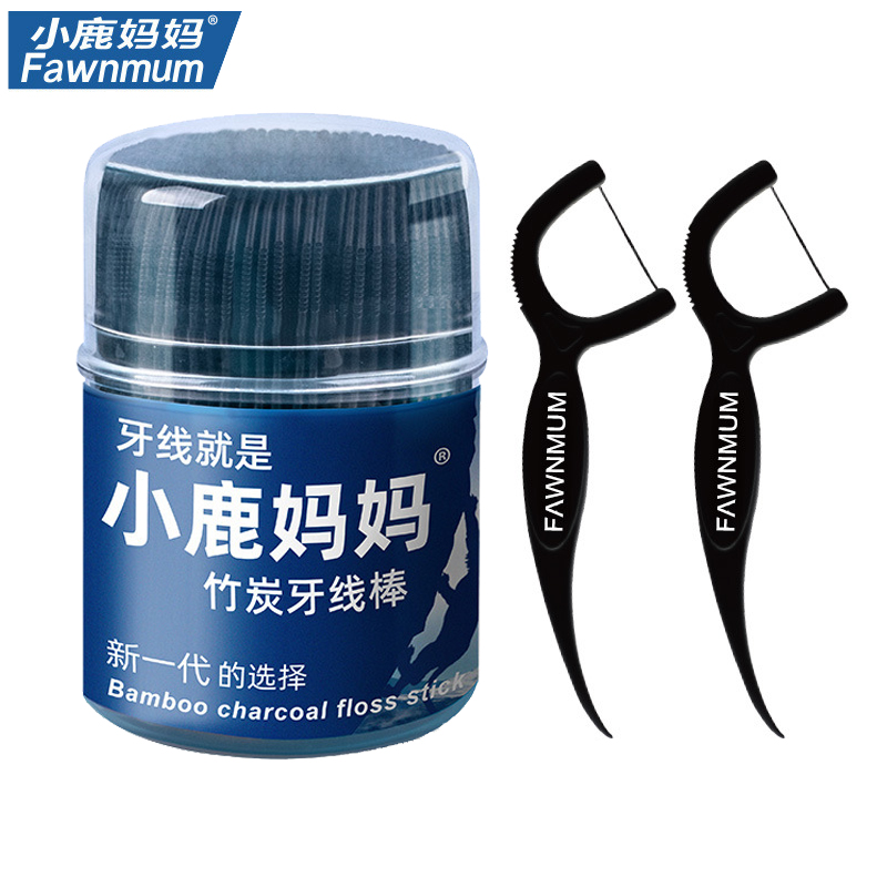 Dental Floss Teeth Stick 50 Pc - Bamboo Fiber Trunk 리뷰 및 가격