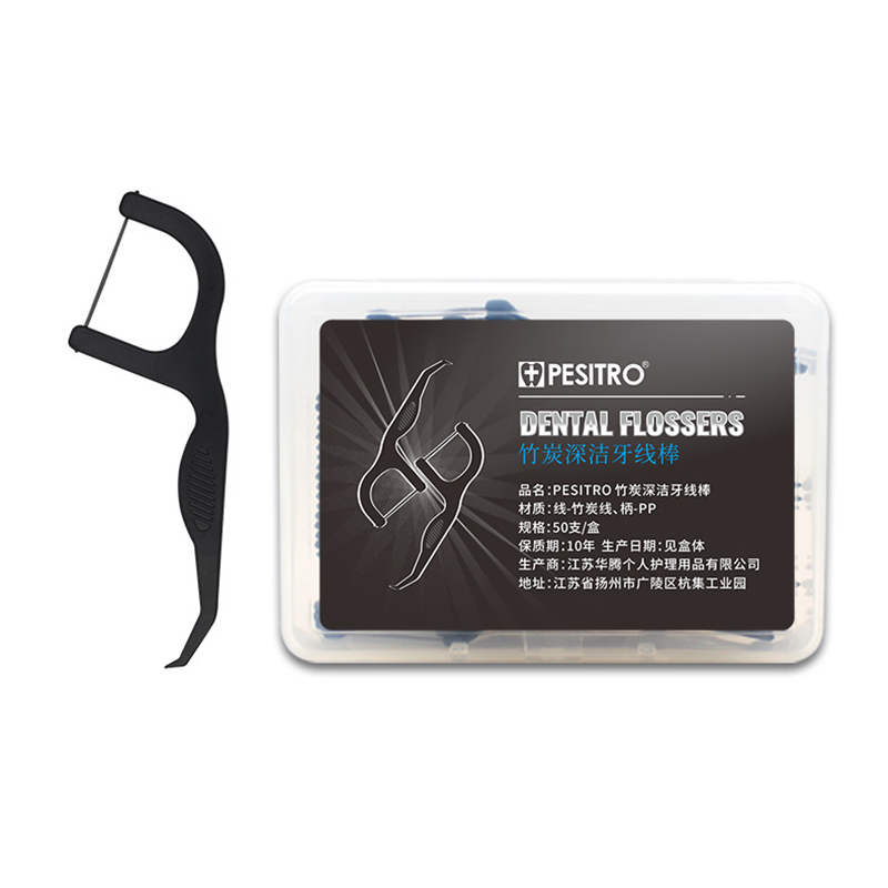 Dental Floss Teeth Stick 50 Pc - Bamboo Fiber Trunk 리뷰 및 가격