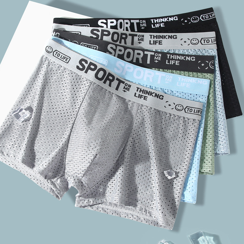 5PCS Men's Ice Silk Mesh Boxer - Mesh Sport Boxer 리뷰 및 가격
