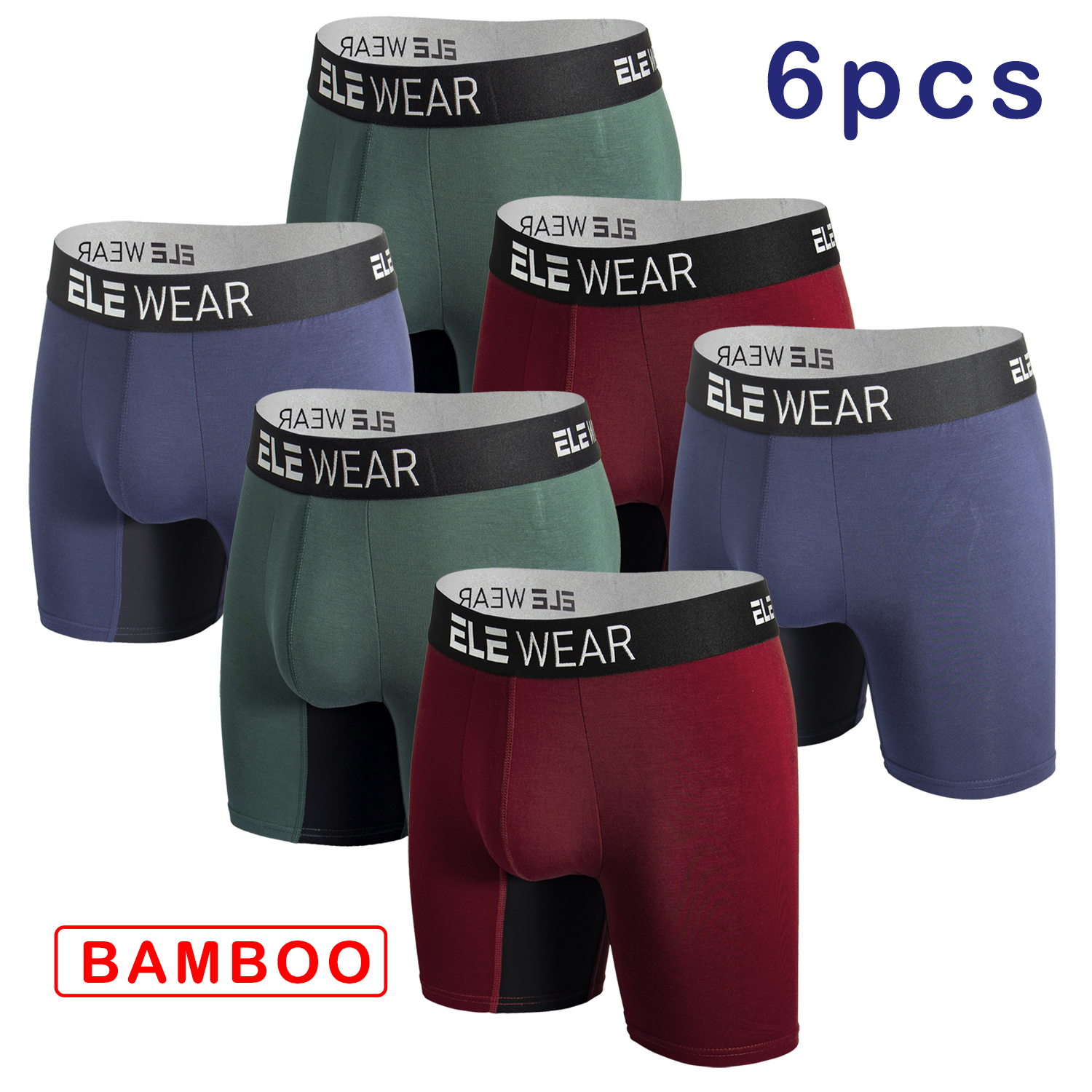 6 pcs Bamboo Men Underwear Box - Bamboo Fiber Trunk 리뷰 및 가격