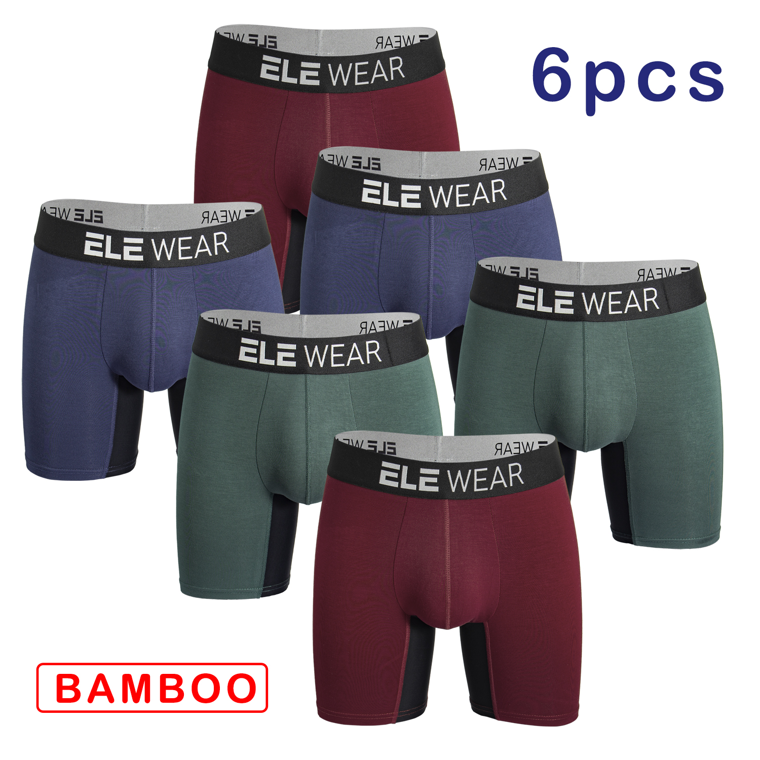 6 pcs Bamboo Men Underwear Box - Bamboo Fiber Trunk 리뷰 및 가격