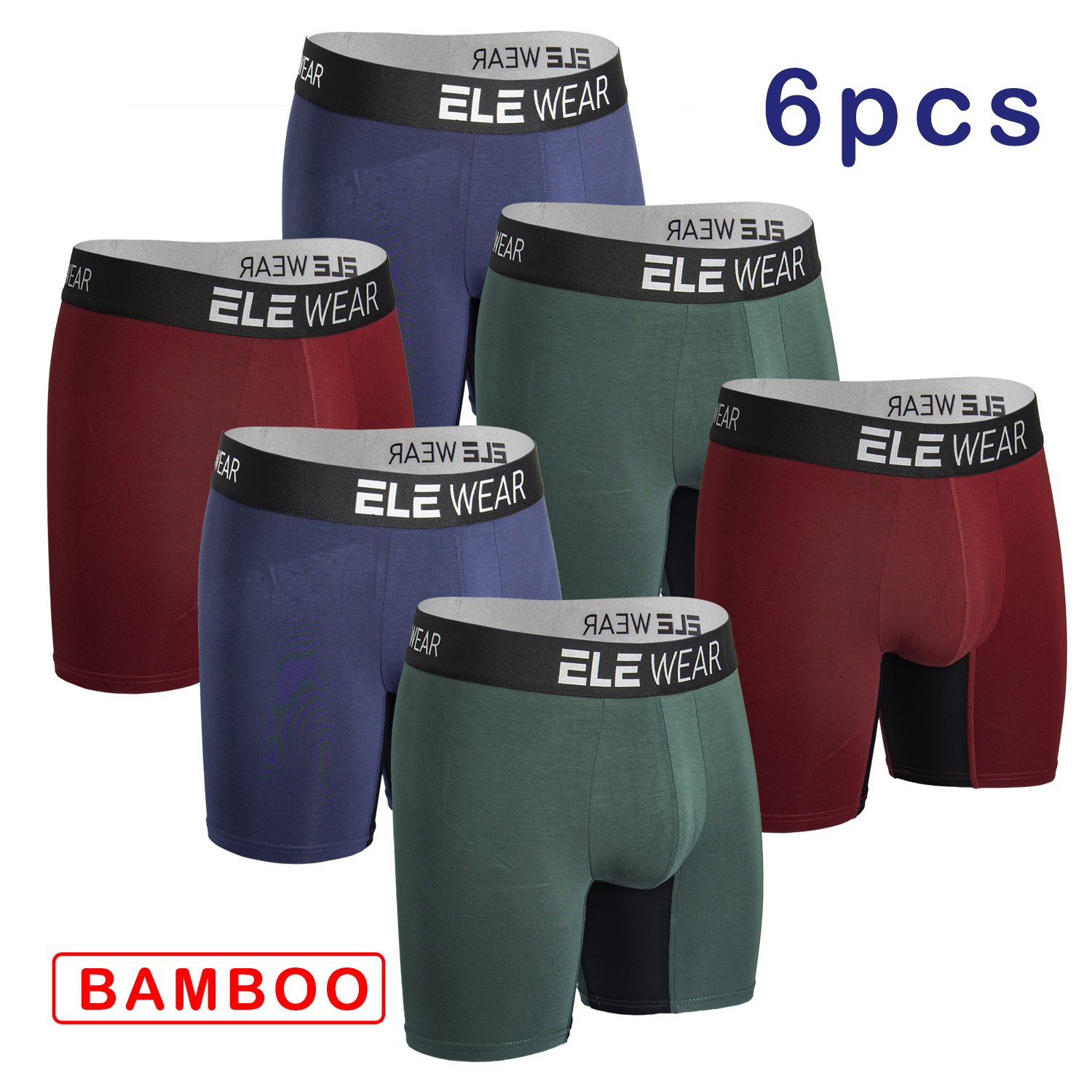 6 pcs Bamboo Men Underwear Box - Bamboo Fiber Trunk 리뷰 및 가격