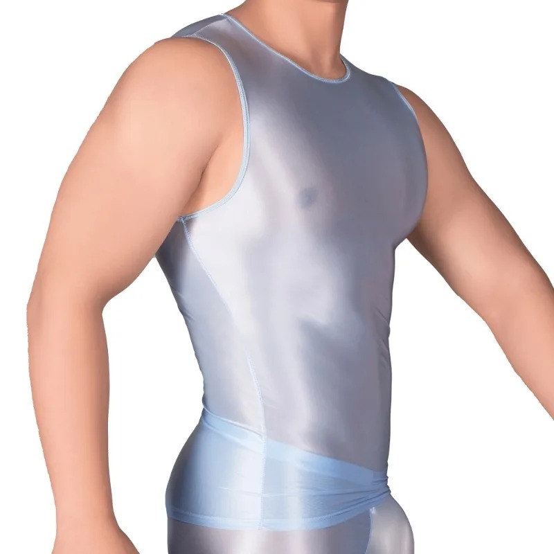 Solid Color Men's Slim Smooth  - Sleeveless Undershirt 리뷰 및 가격