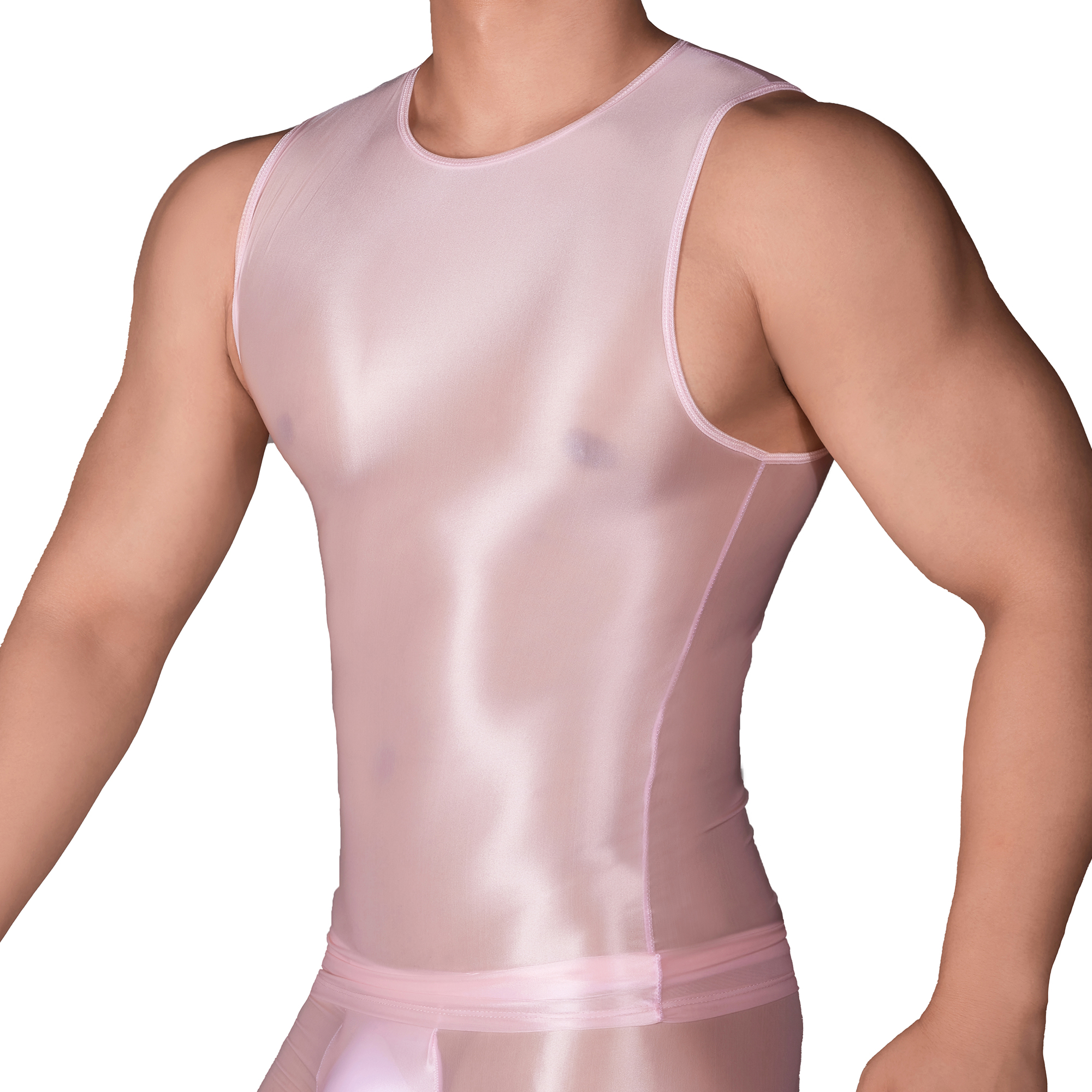 Solid Color Men's Slim Smooth  - Sleeveless Undershirt 리뷰 및 가격