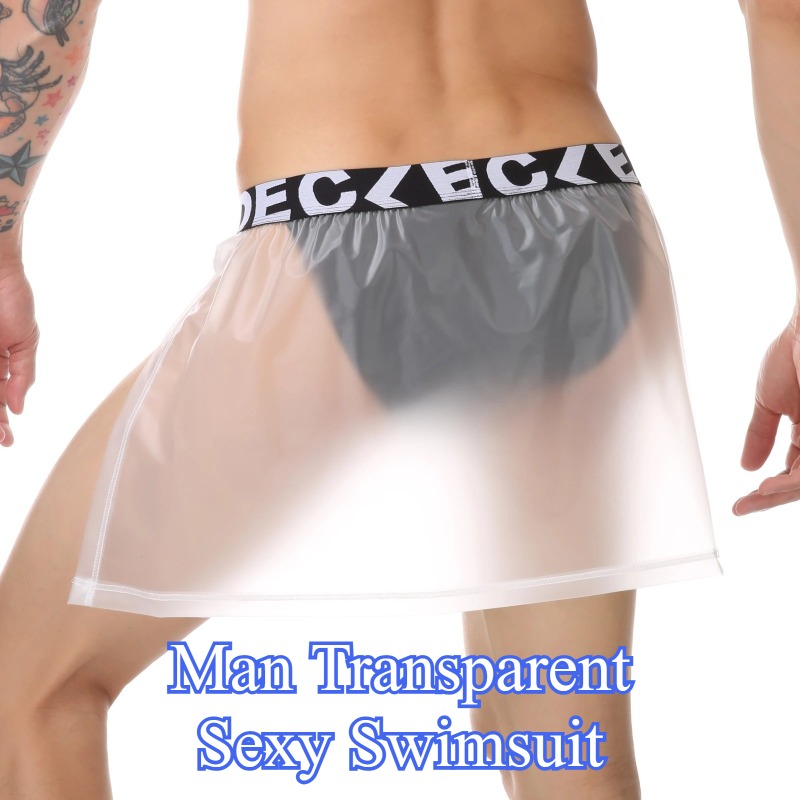 Men Sexy Transparent Swimwear  - Boxer Shorts Modal 리뷰 및 가격
