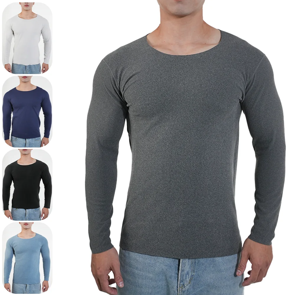 Men Thermal Underwear Long Sle - Undershirt Crew Neck 리뷰 및 가격