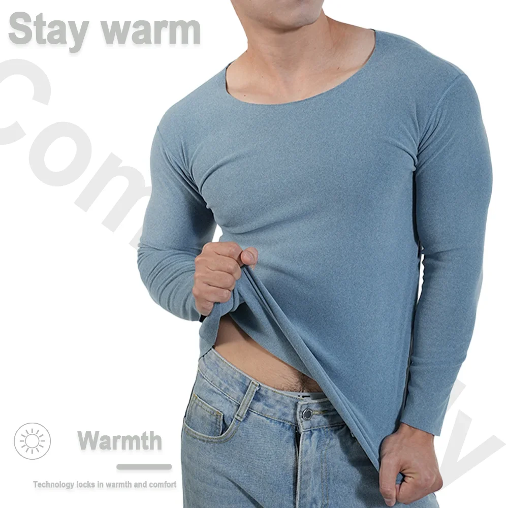 Men Thermal Underwear Long Sle - Undershirt Crew Neck 리뷰 및 가격