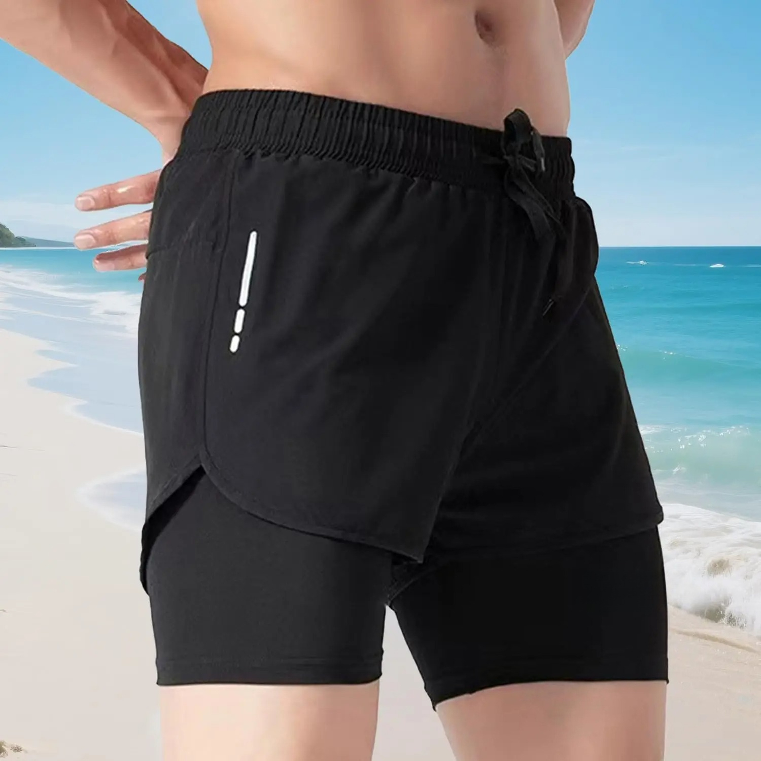 Men's Swim Trunks Quick Dry At - Compression Shorts Athletes 리뷰 및 가격