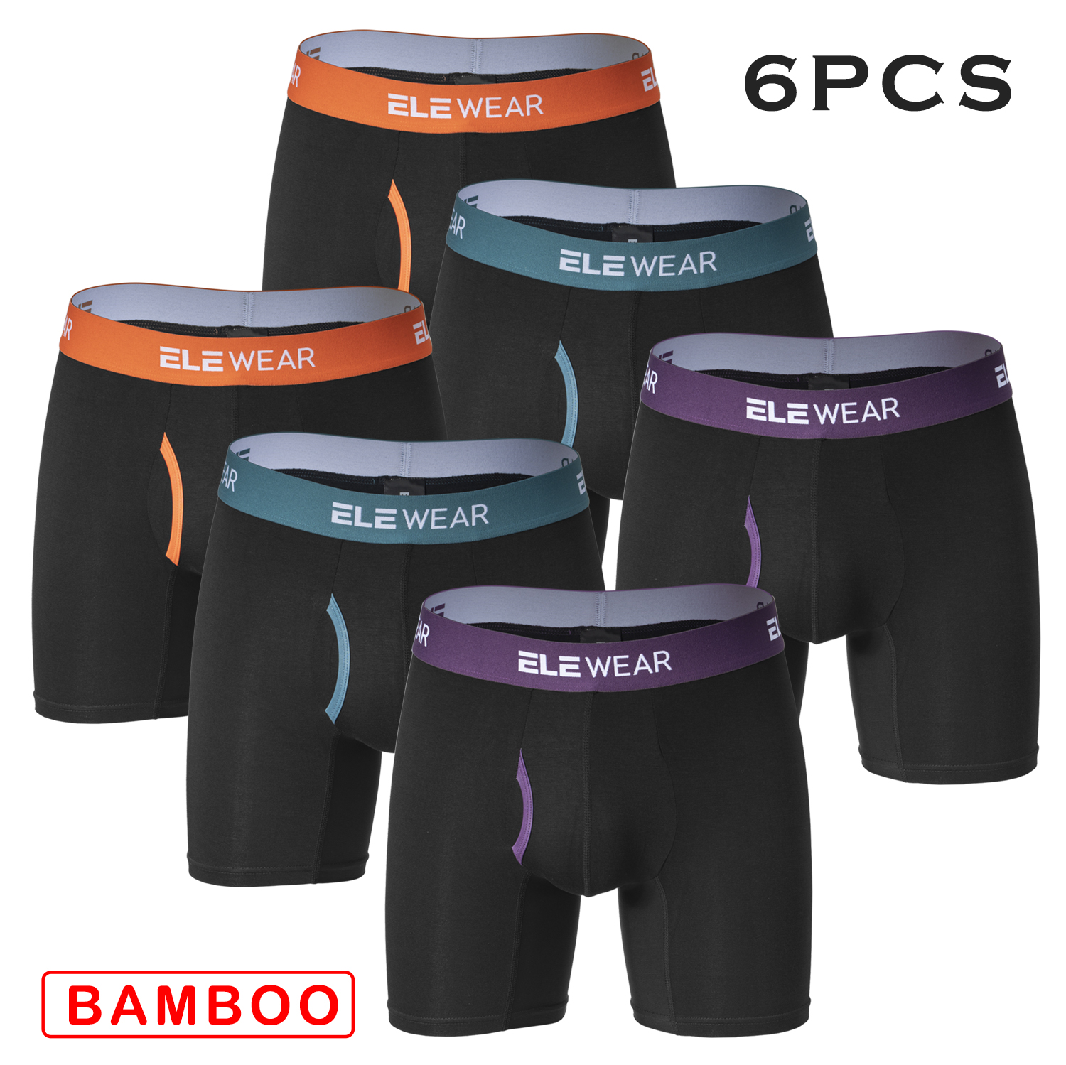 6 pcs Bamboo Men Underwear Wit - Boxer Shorts Modal 리뷰 및 가격