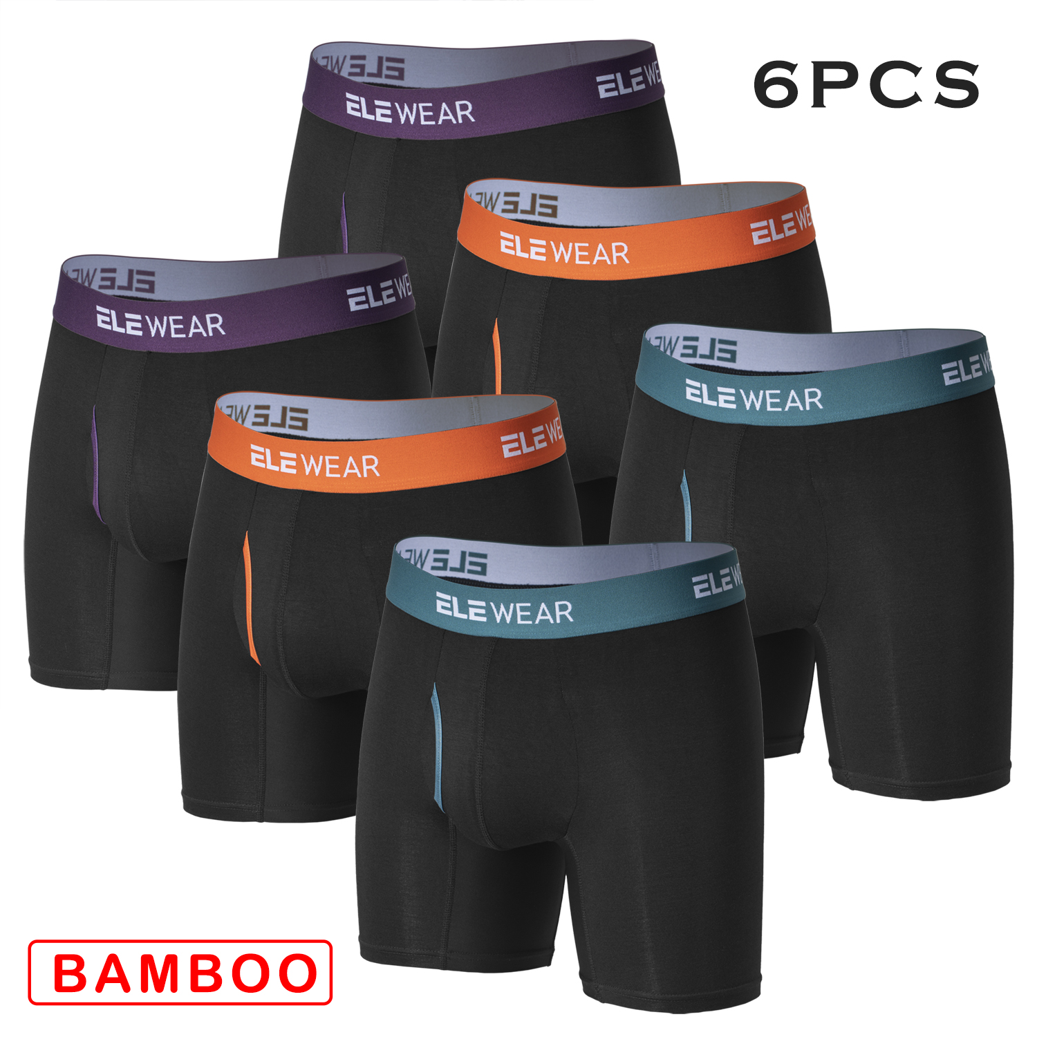 6 pcs Bamboo Men Underwear Wit - Boxer Shorts Modal 리뷰 및 가격